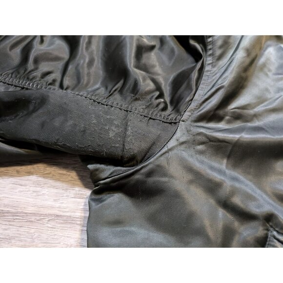 Vintage Indian Motorcycles Satin Bomber Jacket Men's XXL Full Zip Logo Script - Picture 9 of 15